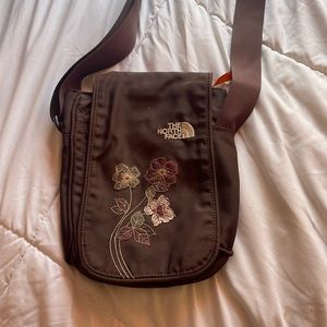 Vintage North Face Flower Cross Body Bag